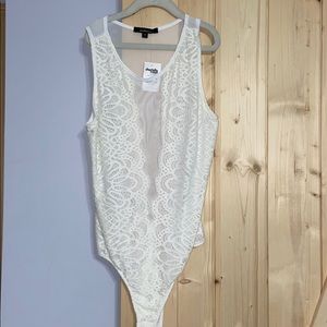NWT white body suit